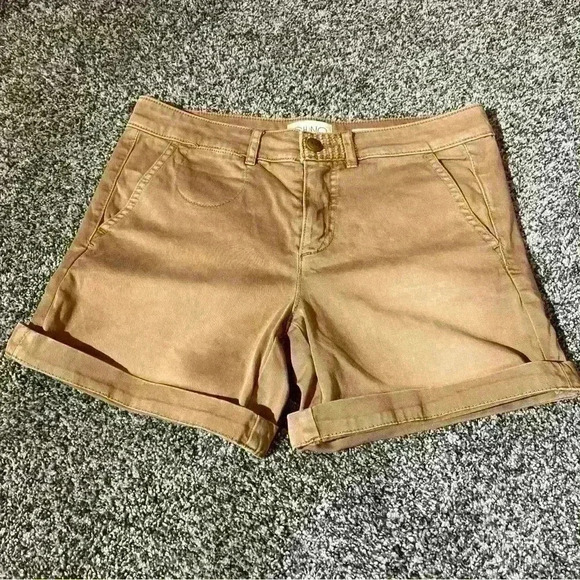 Chino by Anthropologie Khaki/Tan Relaxed Shorts-25 Relaxed - Picture 2 of 11